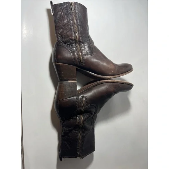 Frye Brown Leather Boots - Picture 5 of 7